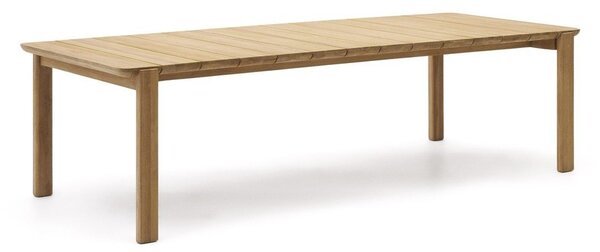 Zahradní jídelní stůl z teakového dřeva 102x220 cm Icaro – Kave Home