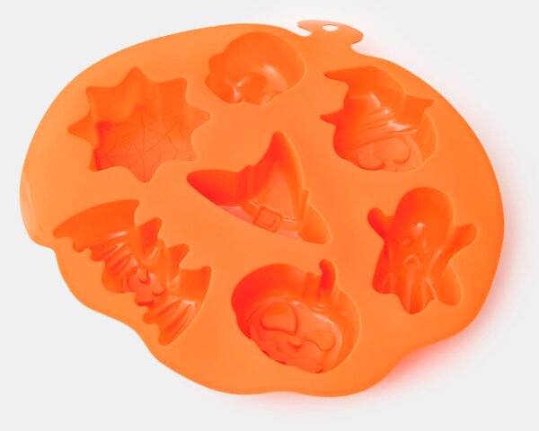 Sinsay - Silikonová forma na pečení s halloweenským motivem - oranžová