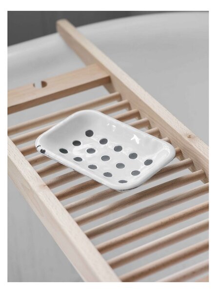 Smaltovaná mýdlenka Soap Dish White Garden Trading