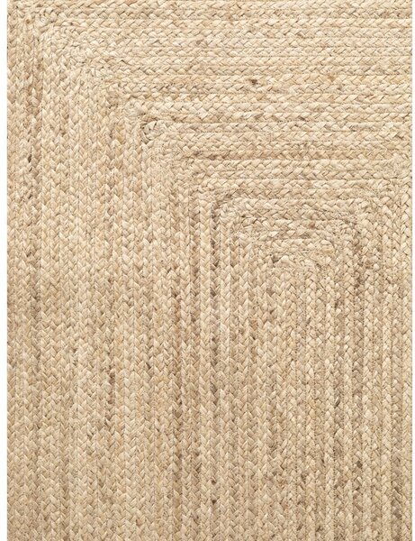 Oboustranný/ručně tkaný jutový běhoun ve světle přírodní barvě 80x200 cm Juno – Hanse Home