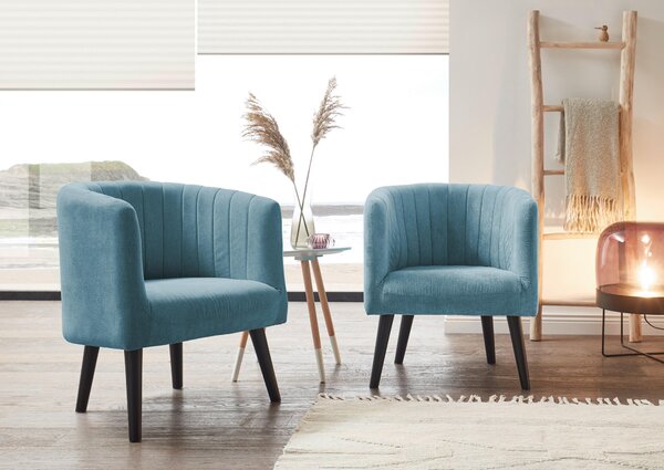 KOKTEJLOVÉ KŘESLO, textil, modrá Livetastic - Křesla klasická, Online Only