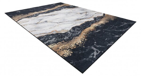 Dywany Łuszczów, Kusový koberec ANDRE Marble 1124, 120x170, černobílá, chodba / předsíň