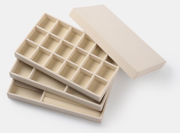 Sinsay - Sada organizérů do skříně 4 pack - krémová