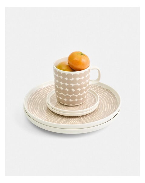 Hrnek Oiva Räsymatto Beige 4 dl Marimekko