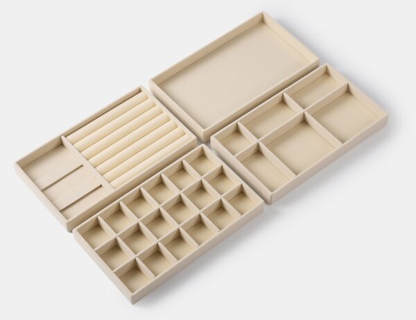 Sinsay - Sada organizérů do skříně 4 pack - krémová