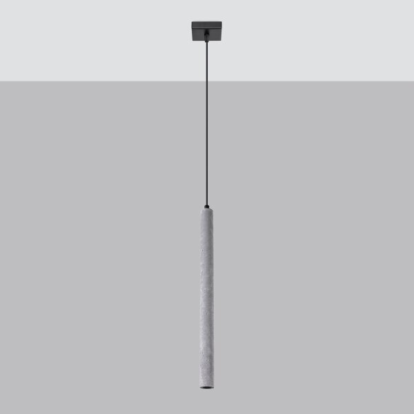 Sollux SL.1271 - Lustr na lanku PASTELO 1xG9/8W/230V beton