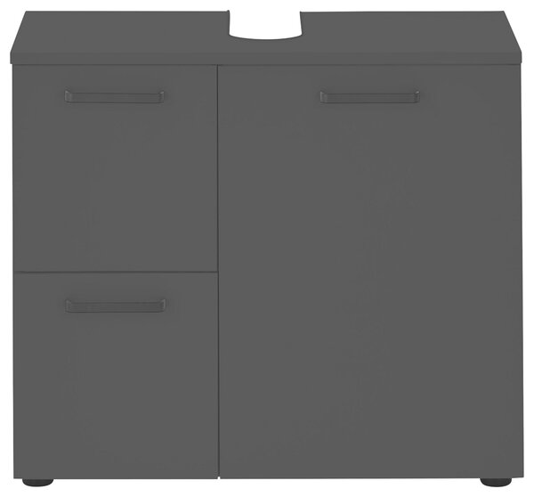 SKŘÍŇKA POD UMYVADLO, černá, černá, 70/60/35 cm MID.YOU - Koupelnové série, Online Only