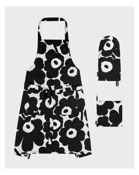 Kuchyňská dárková sada Pieni Unikko černá - set 3 Marimekko