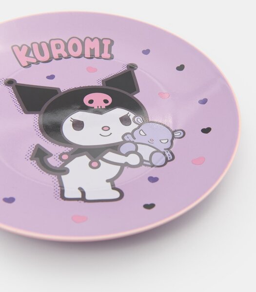 Sinsay - Keramický talíř s potiskem Kuromi - vícebarevná
