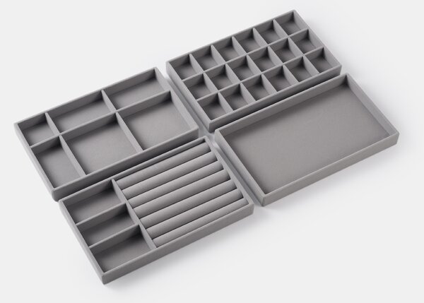 Sinsay - Sada organizérů do skříně 4 pack - šedá