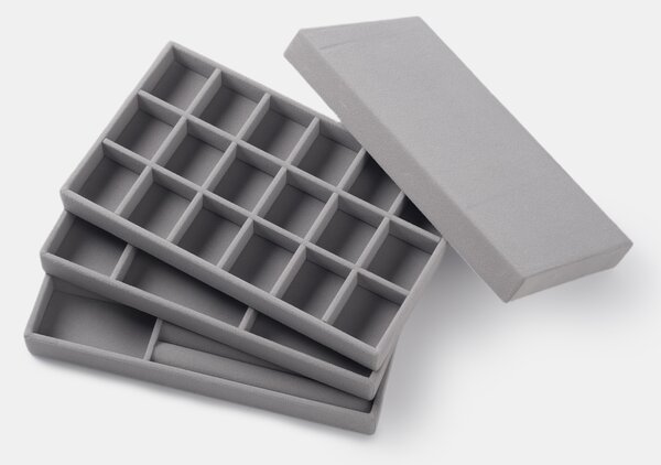 Sinsay - Sada organizérů do skříně 4 pack - šedá
