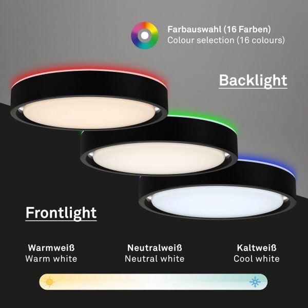 Briloner 3227-015 - LED RGB Stmívatelné svítidlo se senzorem LED/24W/230V + DO