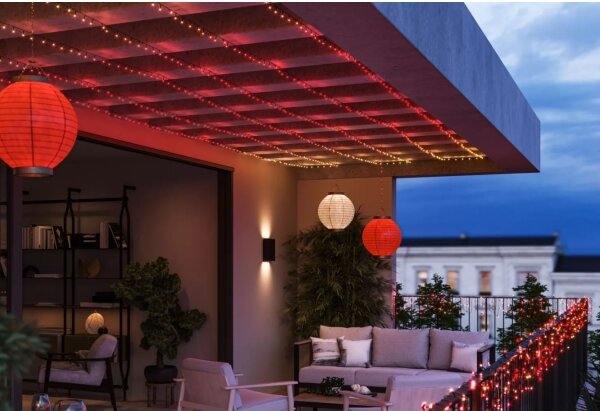 Philips-LED RGBW Stmívatelný venkovní řetěz HUE WACA 250xLED 24,4 m IP54