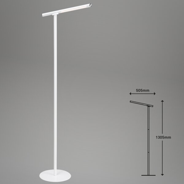 Briloner 1384-016 - LED Stmívatelná dotyková stojací lampa 2v1 LED/2,3W/5V