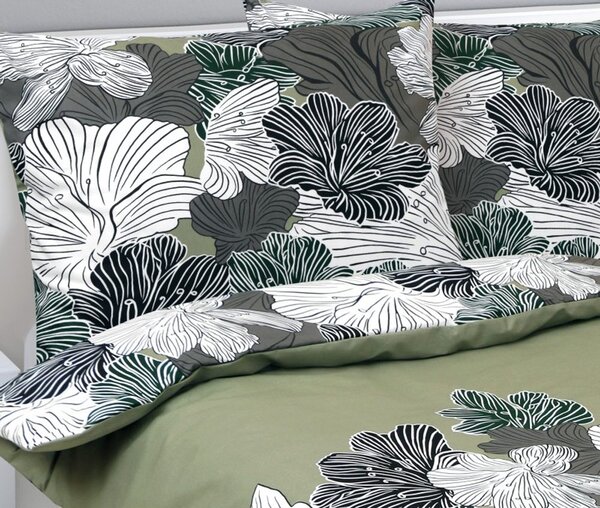 Povlečení bavlněné Khaki 90/608 - 140x200, 70x90 cm