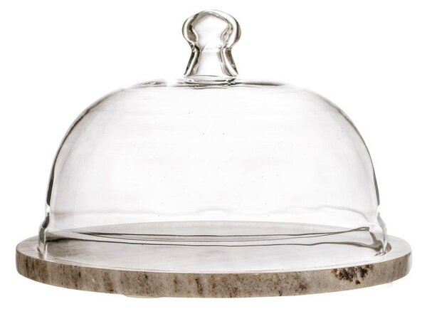 Mramorový podnos s poklopem Cheese Dome Bloomingville