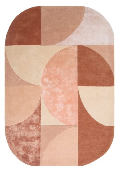 Růžový vlněný koberec 160x230 cm Earth – Asiatic Carpets