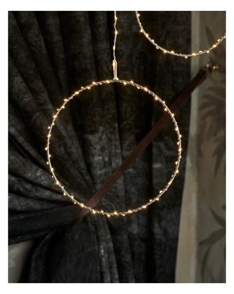 Svítící dekorace Liva Circle Silver 25 cm Sirius
