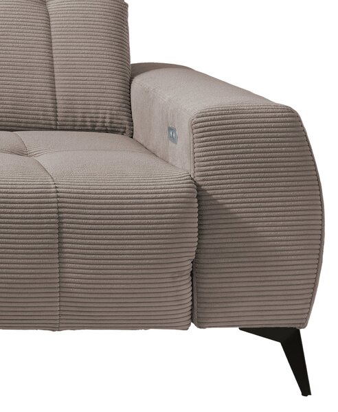 ROHOVÁ SEDAČKA, textil, šedavě hnědá Livetastic - Sedací soupravy, Online Only