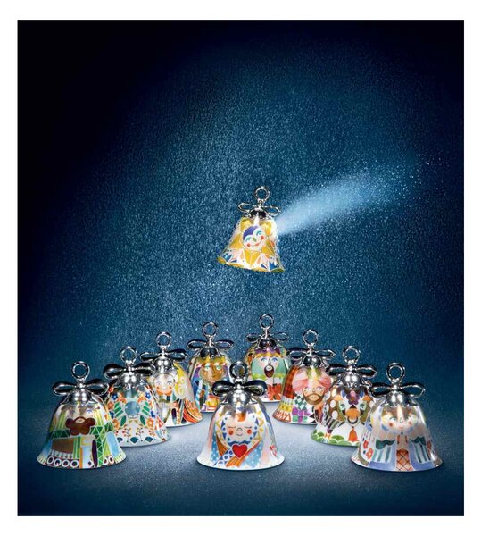 Porcelánový vánoční zvoneček Angel Alessi