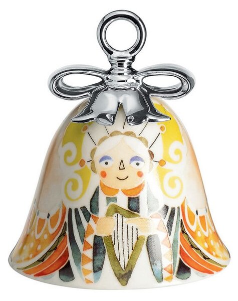 Porcelánový vánoční zvoneček Angel Alessi