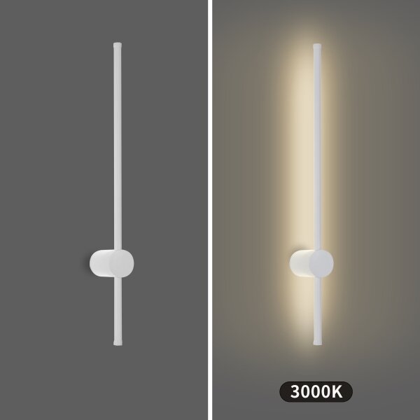 Brilagi - LED Venk. nást. svít. AURA LED/12W/230V 3000K IP54 65 cm bílá CRI 90