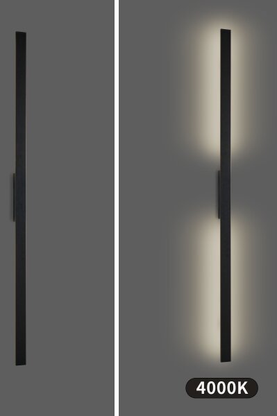 Brilagi - LED Venk. nást. svít. LUNA LED/30W/230V 4000K IP65 150 cm černá CRI 90