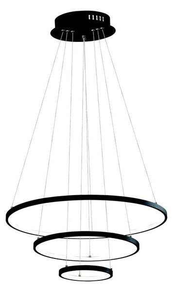 LED Lustr na lanku LED/42W/230V 3000K černá