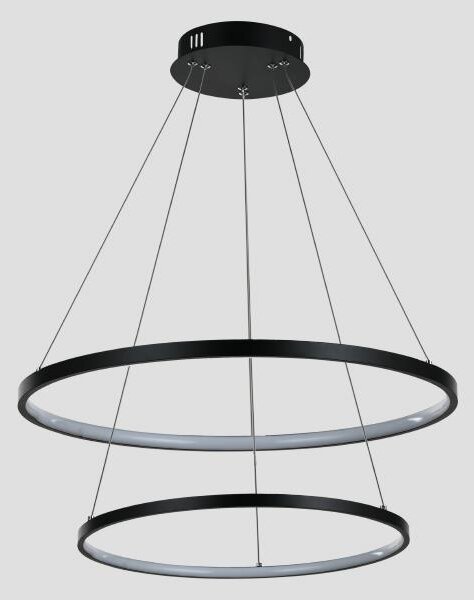 LED Lustr na lanku LED/37W/230V 3000K černá