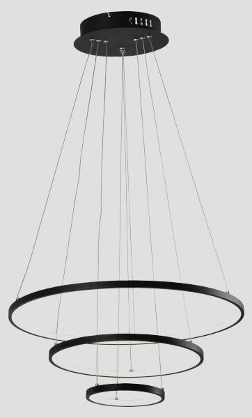 LED Lustr na lanku LED/42W/230V 3000K černá