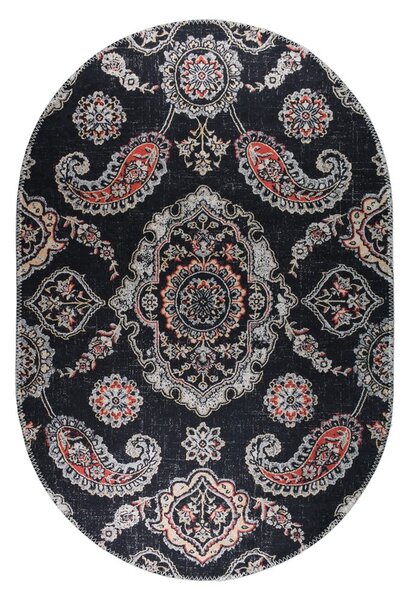 Černý pratelný koberec 80x120 cm – Vitaus