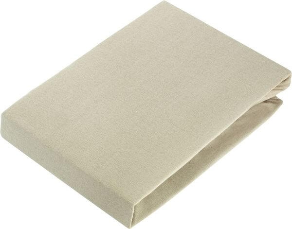 ELASTICKÉ PROSTĚRADLO, žerzej, béžová, 90-100/200-220 cm Fleuresse - Prostěradla