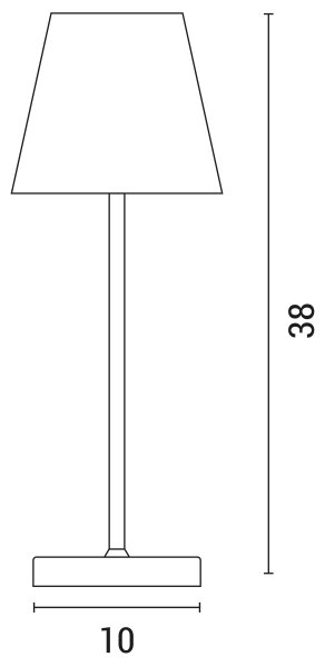 LED Stmívatelná dotyková stolní lampa LED/3,5W/5V 5200 mAh IP54 bílá