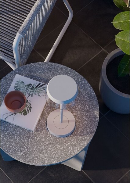 Redo 90306 - LED Stmívatelná stolní lampa ILUNA LED/2,5W/5V 3000 mAh IP65 bílá