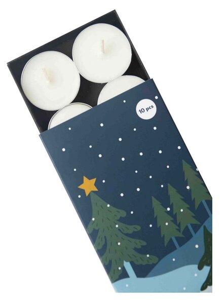 Vonné čajové svíčky Winter Joy - set 10 ks Pluto Design