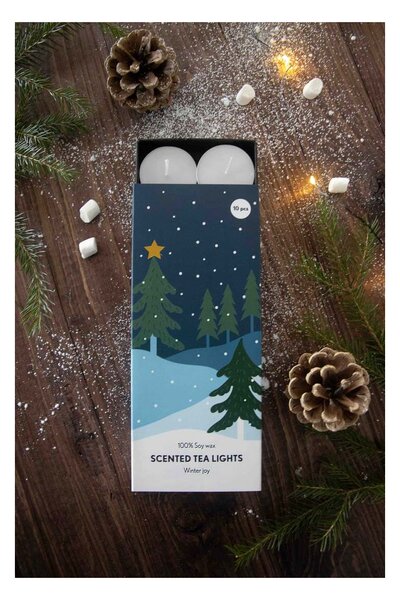 Vonné čajové svíčky Winter Joy - set 10 ks Pluto Design