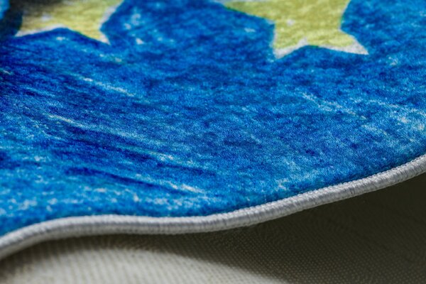 Dywany Łuszczów, Dětský kusový koberec Bambino 2265 Rocket Space blue, 80x150, modrá, dětský pokoj