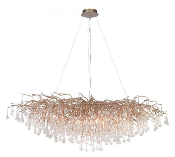 Paul Neuhaus Závěsné svítidlo ICICLE, 15xG9, š. 150 cm Barva: Stříbrná