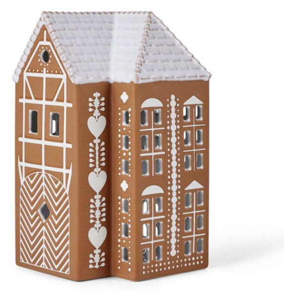 Porcelánový svícen Urbania Gingerbread Large Kähler