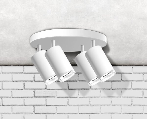 Koupelnové bodové svítidlo TURYN 4xGU10/10W/230V IP44 bílá