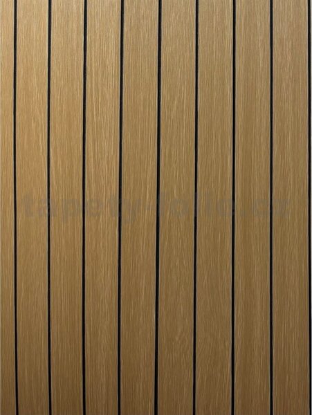 Samolepící lamely na zeď TPW0080635, cena za kus, rozměr 280 cm x 60 cm, hnědé, IMPOL TRADE