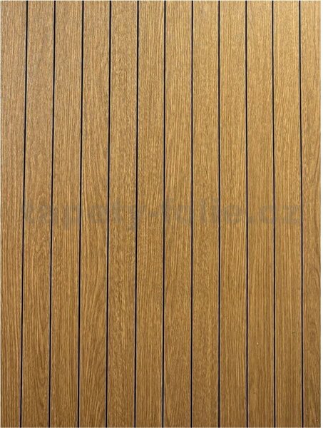 Samolepící lamely na zeď TPW0508979, cena za kus, rozměr 280 cm x 60 cm, tmavě hnědé, IMPOL TRADE