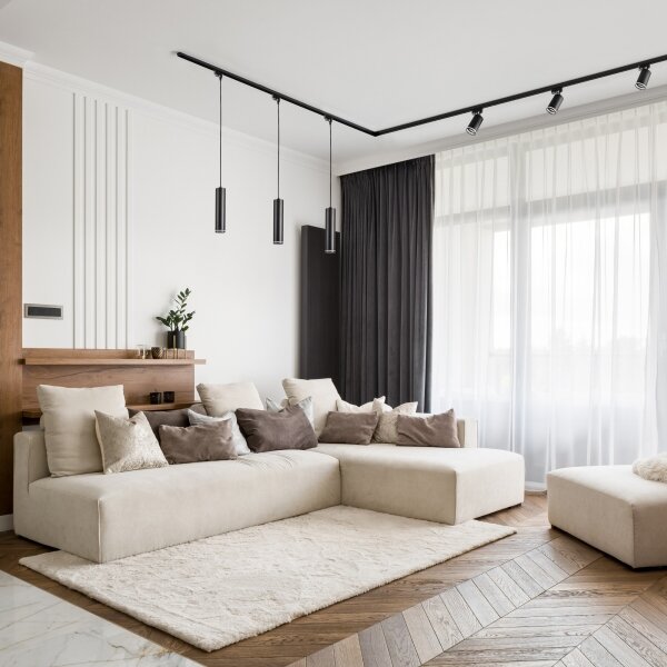 Lustr na lanku do lištového systému PARIS 3xGU10/10W/230V + 1 m lištový systém