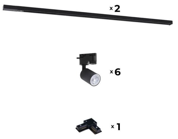 Zuma Line 3016 - Bodové svítidlo do lištového systému REFLEKTOR 6xGU10/10W/230V