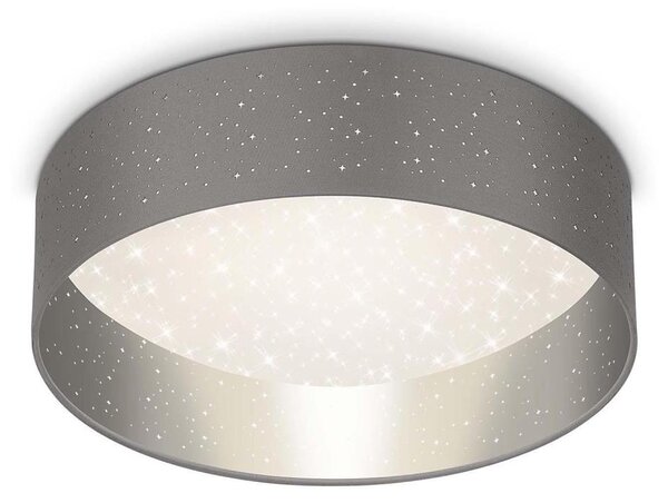 Briloner 3882-014 - LED Stropní svítidlo MAILA STARRY LED/18W/230V šedá/stříbrná