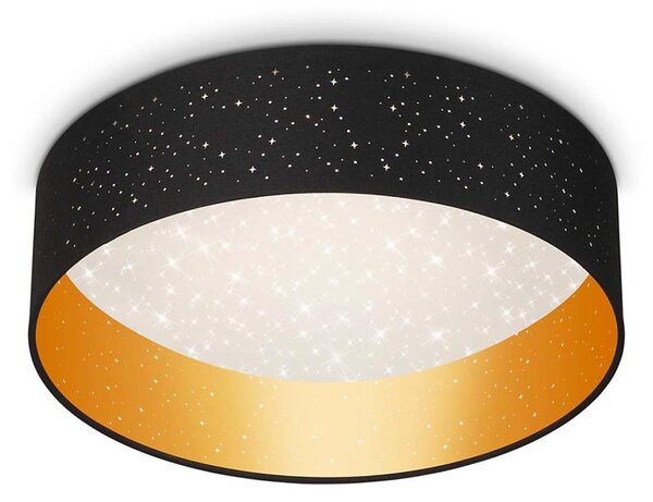 Briloner 3882-015 - LED Stropní svítidlo MAILA STARRY LED/18W/230V černá/zlatá