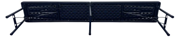 TENTino Plastová skládací lavice BLACK 180 cm