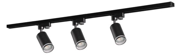 Bodové svítidlo do lištového systému PARIS 3xGU10/10W/230V + 1 m lištový systém