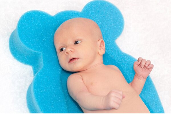 Pěnová podložka maxi New Baby BASIC medvěd modrá