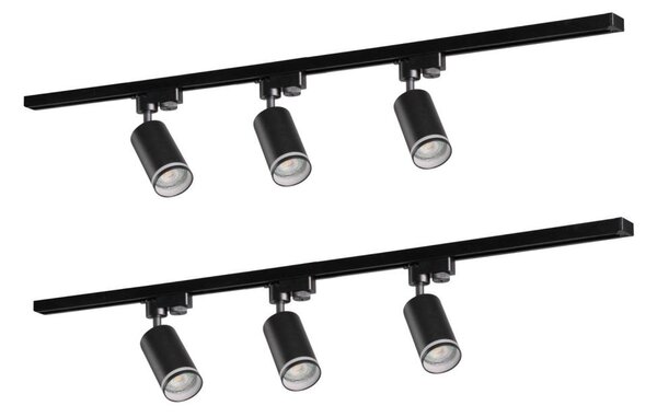 Bodové svítidlo do lištového systému PARIS 6xGU10/10W/230V +2x1 m lištový systém